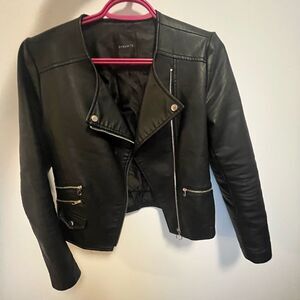 Dynamite Black Leather Jacket (Small)